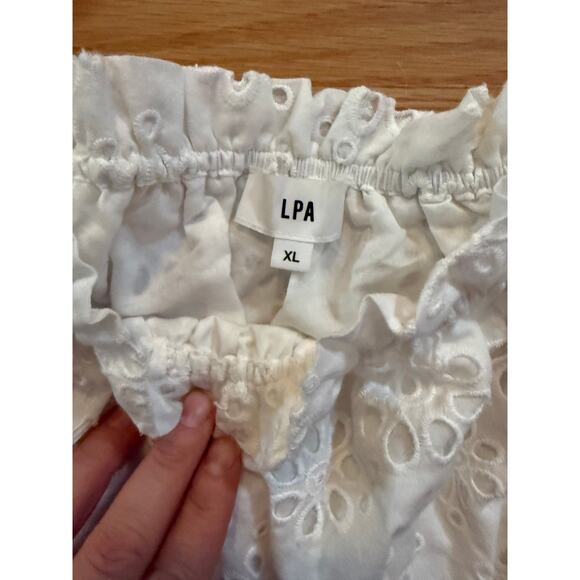 REVOLVE LPA Eyelet Crop Size XL $146 MSRP - Picture 4 of 4